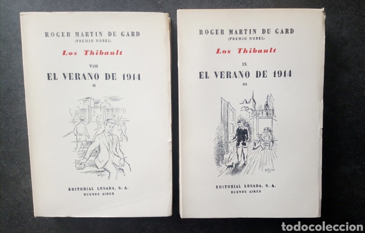 Libros de segunda mano: 3 Tomos de LOS THIBAULT. Martin Du Gard, Roger. Ed LOSADA. Intonsos. - Foto 6