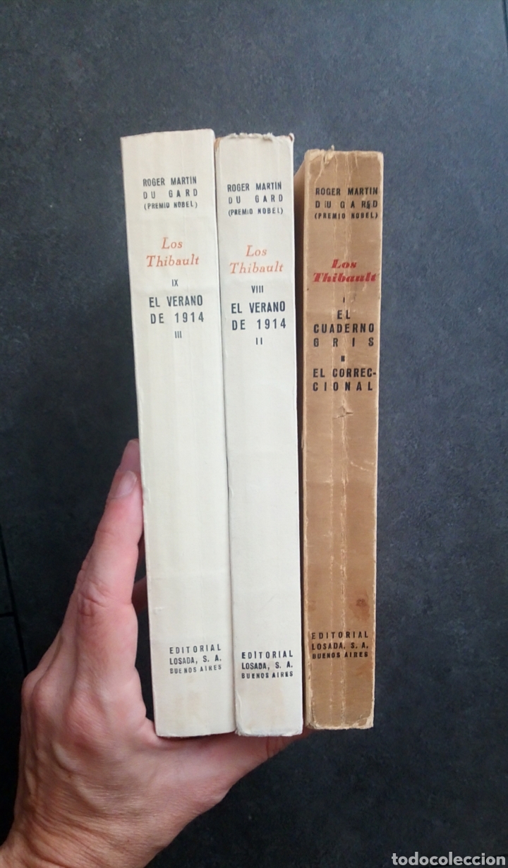 Libros de segunda mano: 3 Tomos de LOS THIBAULT. Martin Du Gard, Roger. Ed LOSADA. Intonsos. - Foto 9