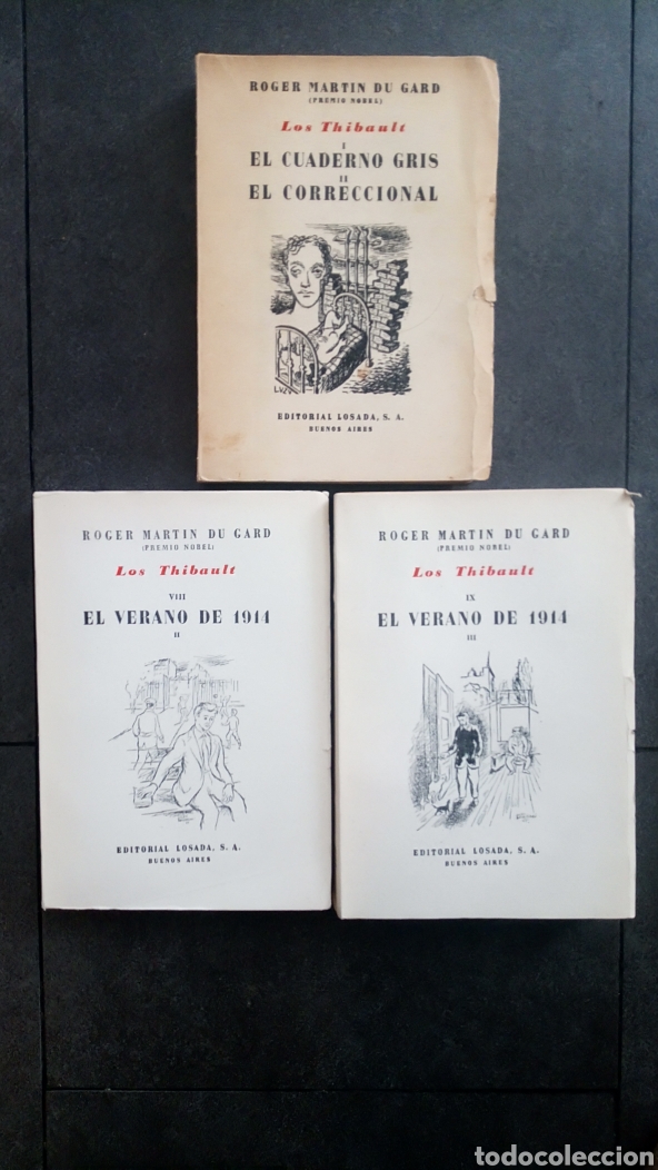 Libros de segunda mano: 3 Tomos de LOS THIBAULT. Martin Du Gard, Roger. Ed LOSADA. Intonsos. - Foto 1