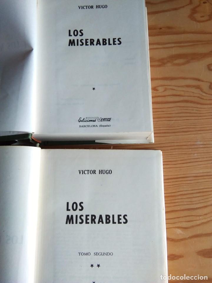 Libros de segunda mano: LOS MISERABLES. VICTOR HUGO. TOMO I y II. 1967 - Foto 2