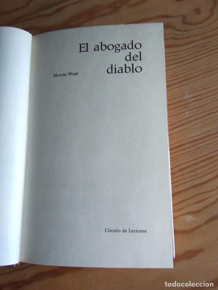 Libros de segunda mano: EL ABOGADO DEL DIABLO. MORRIS WEST. 1970 - Foto 3