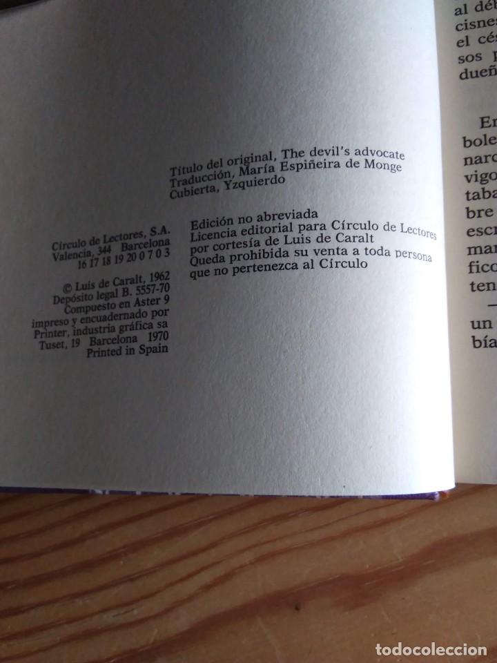 Libros de segunda mano: EL ABOGADO DEL DIABLO. MORRIS WEST. 1970 - Foto 4