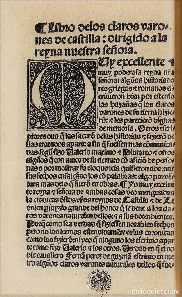 Libros de segunda mano: CLAROS VARONES DE ESPA&Ntilde;A, DE HERNANDO DEL PULGAR. FACSIMIL - Foto 2