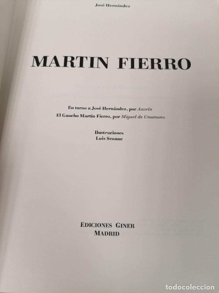 Libros de segunda mano: Jos&eacute; Hern&aacute;ndez. Mart&iacute;n Fierro - Foto 2