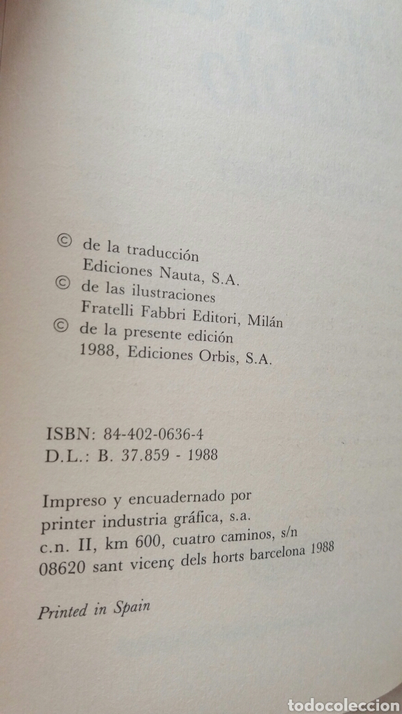 Libros de segunda mano: El brick del diablo. Emilio Salgari. Ediciones Orbis, biblioteca del mar 9, 1988. - Foto 6