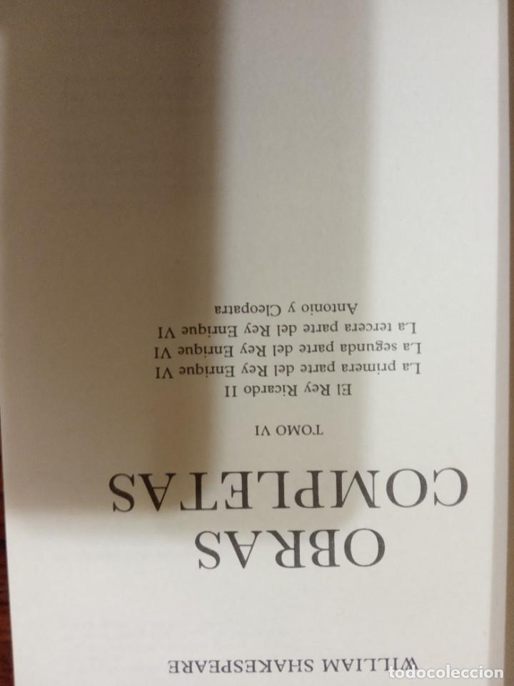 Libros de segunda mano: OBRAS COMPLETAS - WILLIAM SHAKESPEARE. 8 TOMOS.PRECINTADOS. - Foto 3