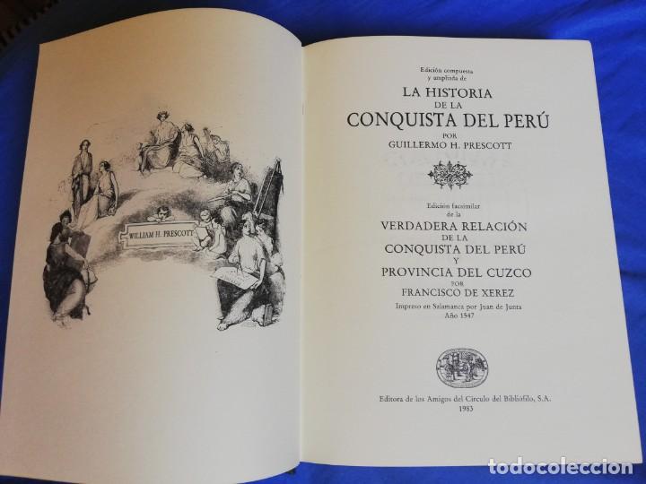 Libros de segunda mano: C&Iacute;RCULO DEL BIBLI&Oacute;FILO. LA CONQUISTA DEL PER&Uacute;. - Foto 5