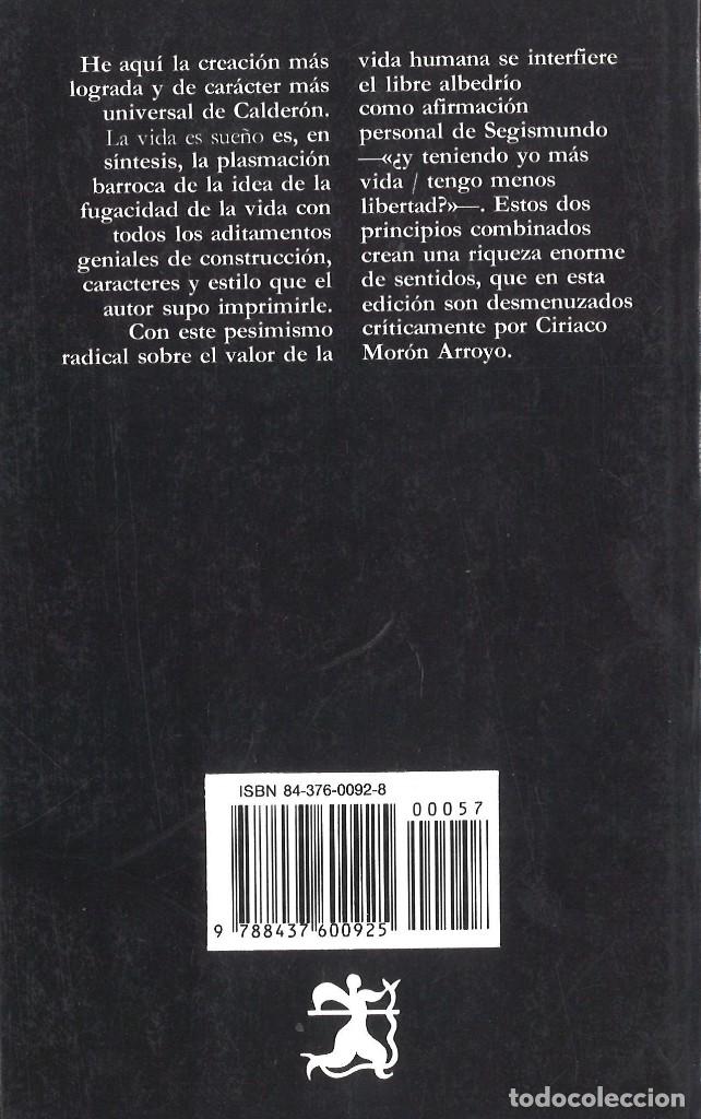 Libros de segunda mano: La vida es sue&ntilde;o. Pedro Calder&oacute;n de la Barca. 1991 - Foto 2