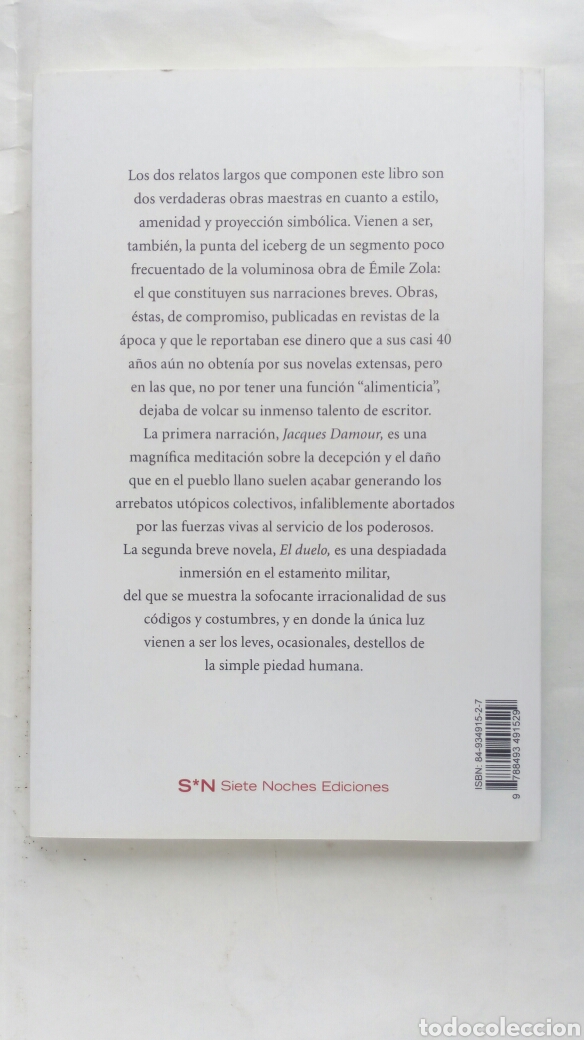 Libros de segunda mano: Jacques Damour y la Comuna de Par&iacute;s. El duelo. &Eacute;mile Zola. - Foto 2