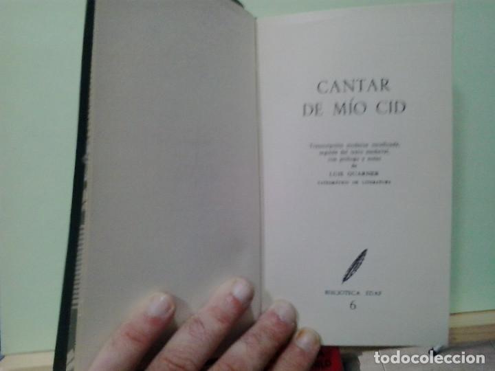Libros de segunda mano: LMV - Cantar de M&iacute;o Cid. An&oacute;nimo. Edici&oacute;n de Luis Guarner - Foto 2