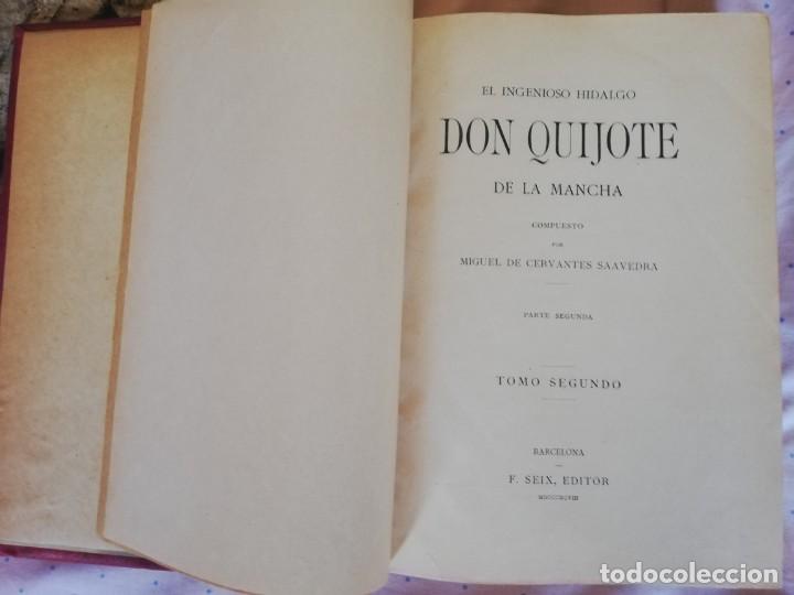 Libros de segunda mano: DON QUIJOTE DE LA MANCHA F. SEIX EDIITOR - Foto 29