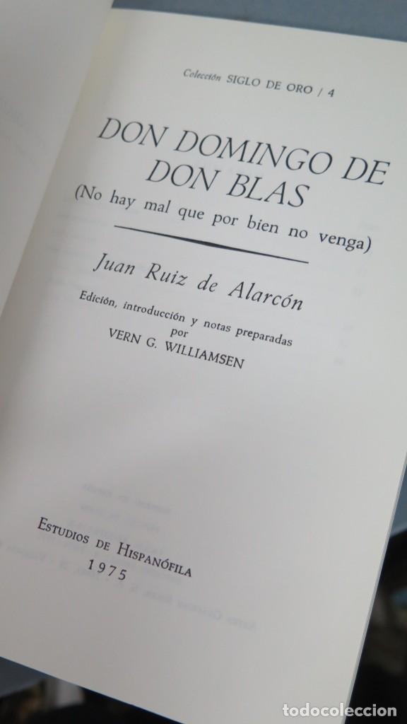 Libros de segunda mano: DON DOMINGO DE DON BLAS. RUIZ DE ALARCON - Foto 2