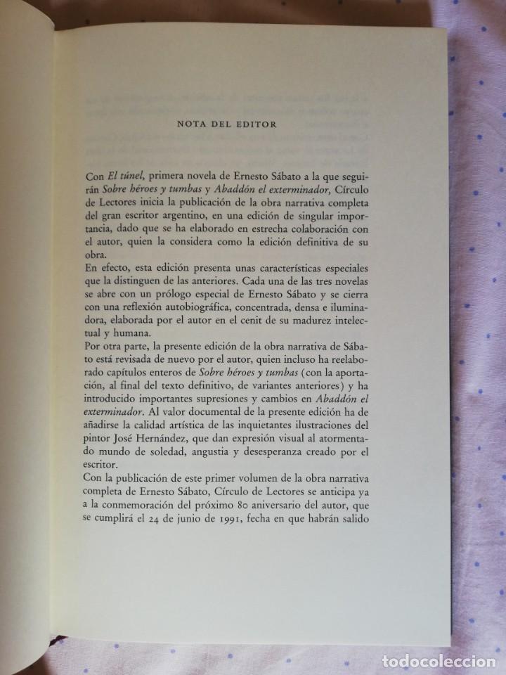 Libros de segunda mano: ERNESTO S&Aacute;BATO C&Iacute;RCULO DE LECTORES - Foto 10