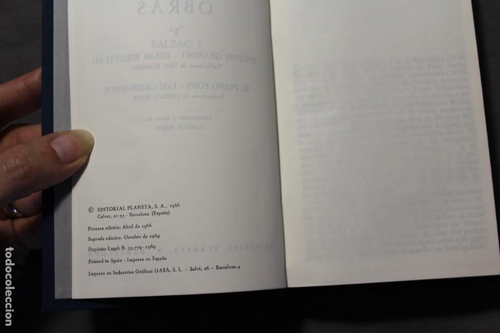 Libros de segunda mano: BALZAC. OBRAS, I. PLANETA. - Foto 3