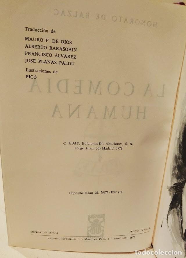 Libros de segunda mano: LA COMEDIA HUMANA DE HONOR&Eacute; DE BALZAC. EDICI&Oacute;N DE 1972 - Foto 11