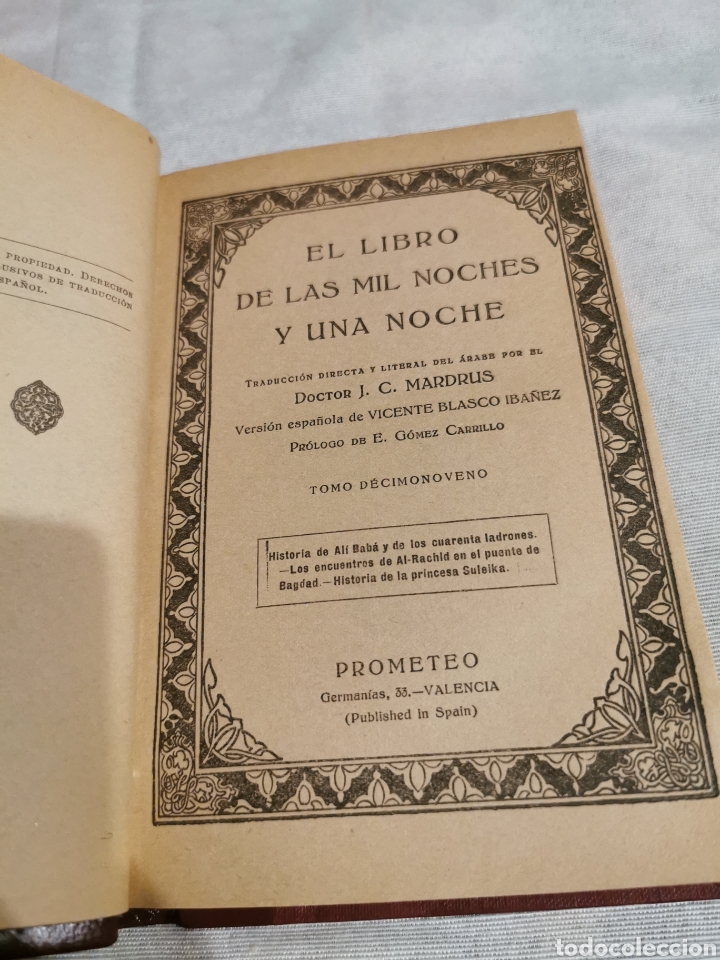 Libros de segunda mano: el libro de las mil noches y una noche - Foto 2