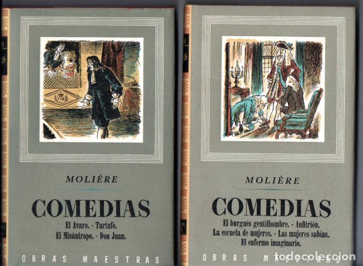 Libros de segunda mano: MOLIERE : COMEDIAS - DOS TOMOS (IBERIA, 1955) - Foto 1