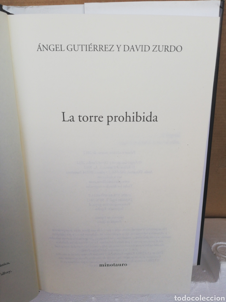 Libros de segunda mano: La torre prohibida. &Aacute;ngel Guti&eacute;rrez - Foto 2