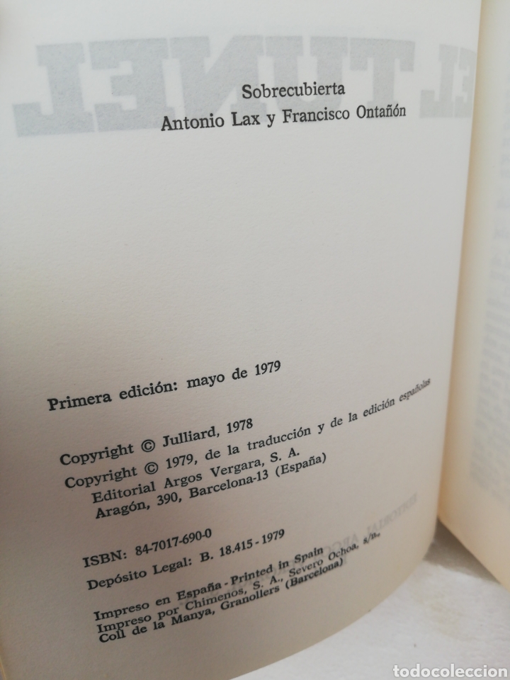 Libros de segunda mano: El t&uacute;nel. Andre Lacaze. Argos Vergara - Foto 3