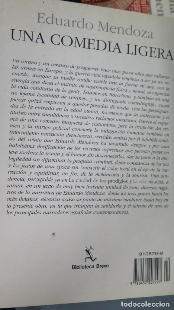 Libros de segunda mano: UNA COMEDIA LIGERA. MENDOZA - Foto 2