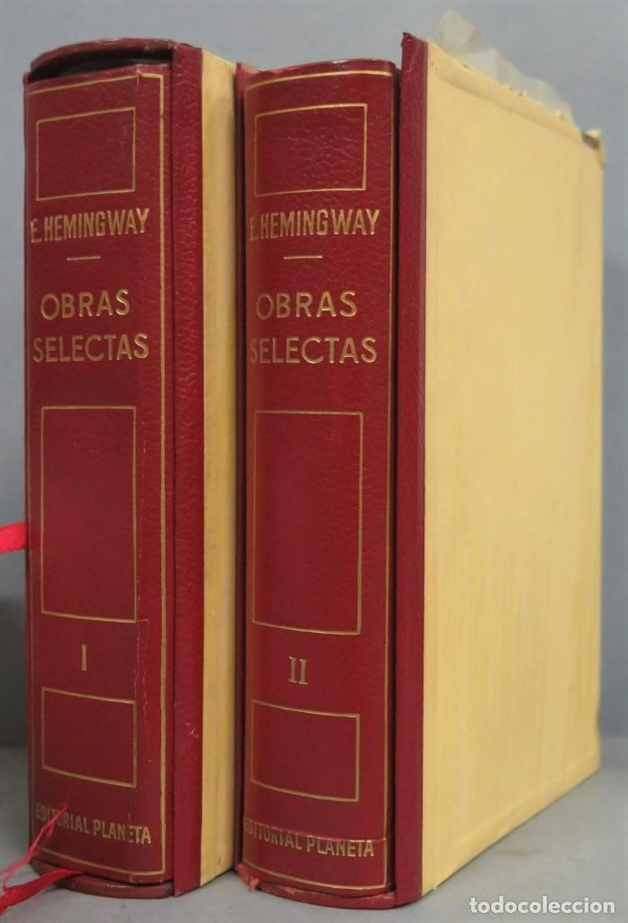 Libros de segunda mano: 1969-1971.- OBRAS SELECTAS. HEMINGWAY. 2 TOMOS. PLANETA - Foto 1