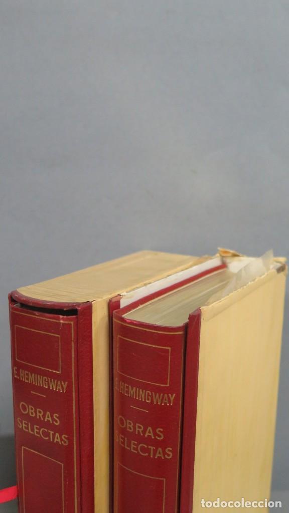 Libros de segunda mano: 1969-1971.- OBRAS SELECTAS. HEMINGWAY. 2 TOMOS. PLANETA - Foto 2