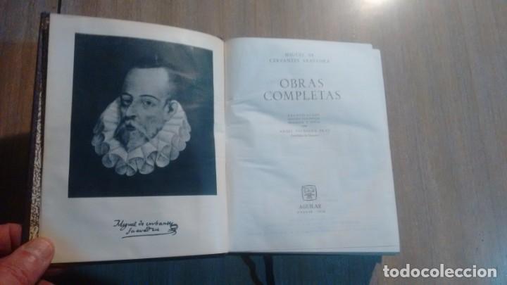 Libros de segunda mano: MIGUEL DE CERVANTES - OBRAS COMPLETAS - ED. AGUILAR - Foto 3