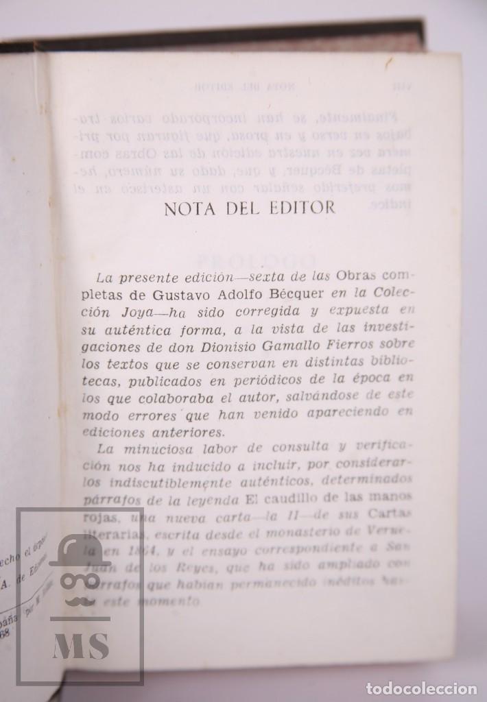 Libros de segunda mano: Libro Gustavo Adolfo B&eacute;cquer. Obras Completas - Aguilar, 1949 - Foto 6