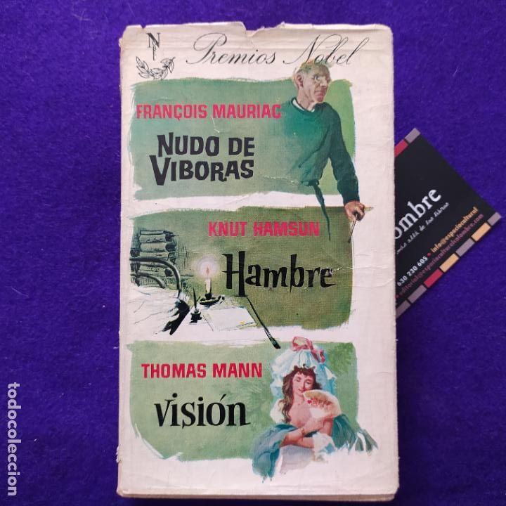 Libros de segunda mano: Nudo de v&iacute;boras - Hambre - Visi&oacute;n - Mauriac, Fran&ccedil;ois; Hamsum, Knut; Mann, Thomas - Foto 1
