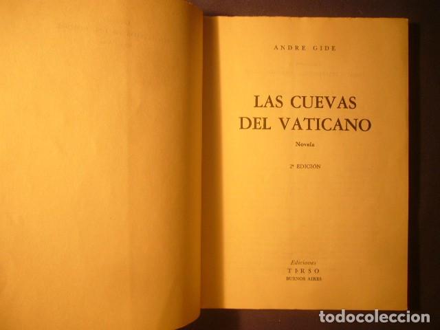 Libros de segunda mano: ANDRE GIDE: - LAS CUEVAS DEL VATICANO - (BUENOS AIRES, 1956) - Foto 3