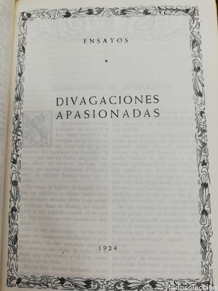 Libros de segunda mano: Obras completas PIO BAROJA 8 VOLS. - Foto 4