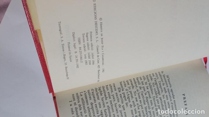 Libros de segunda mano: Aigua de mar Josep Pla, Ed. Destino 1982, n&ordm; 2 - Foto 4