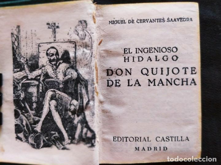 Libros de segunda mano: Don Quijote de la Mancha . Libros en miniatura . Ediciones Castilla - Foto 5