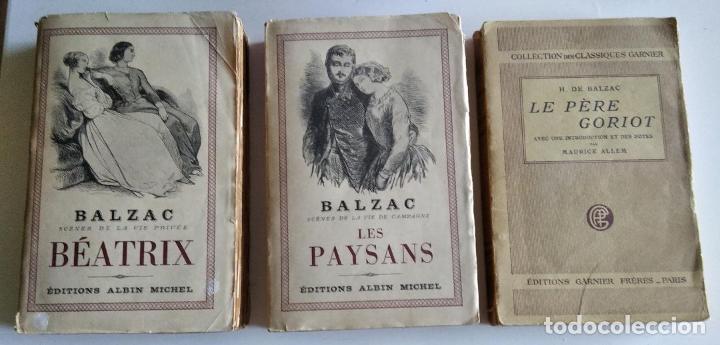 Libros de segunda mano: 3 libros de Balzac en franc&eacute;s editados en Par&iacute;s en 1950 - Foto 1