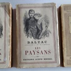 Libros de segunda mano: 3 LIBROS DE BALZAC EN FRANCÉS EDITADOS EN PARÍS EN 1950