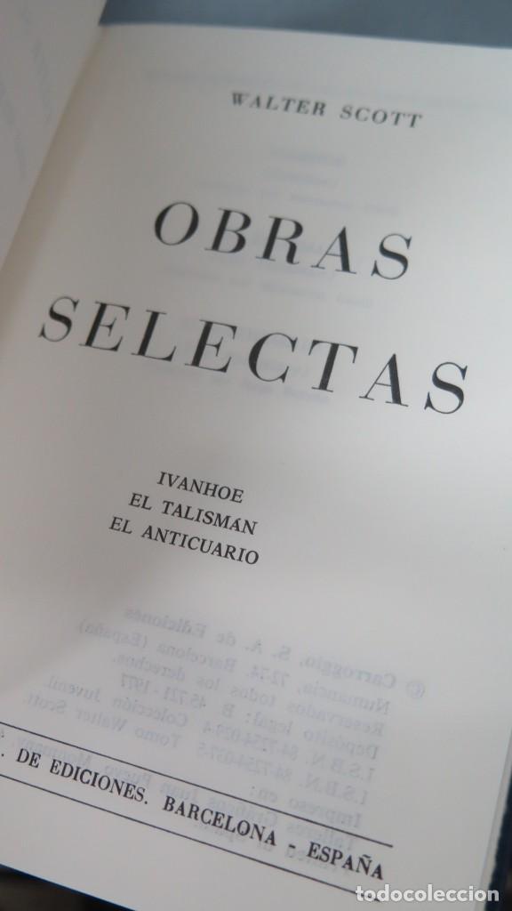 Libros de segunda mano: 1977.- OBRAS SELECTAS. SCOTT. CARROGGIO - Foto 2