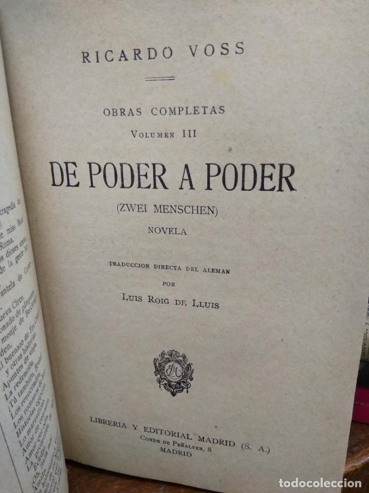 Libros de segunda mano: Obras completas (volumen III) de poder a poder, Ricardo Voss. L.5798-1269 - Foto 3