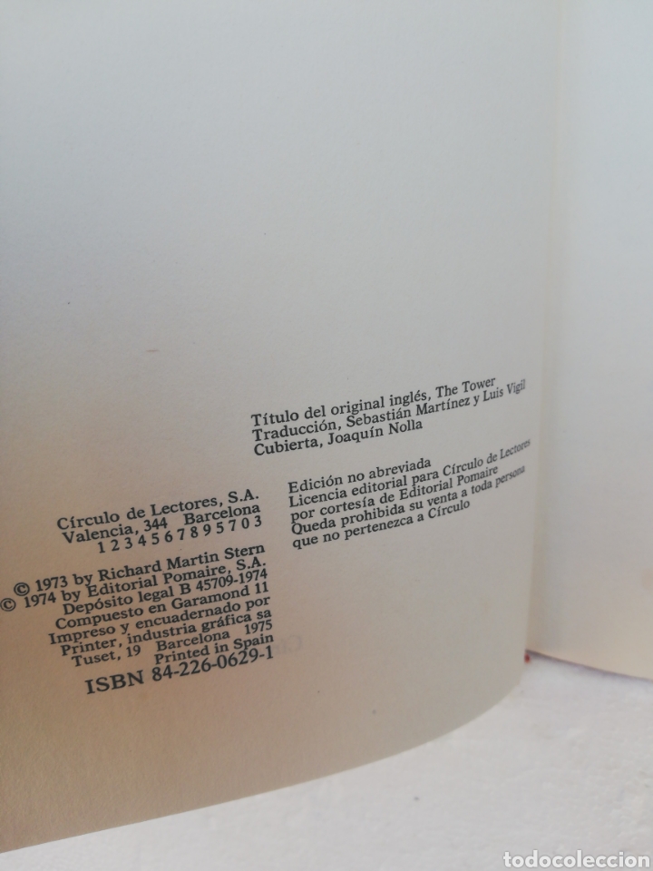 Libros de segunda mano: Rascacielos, Richard Mart&iacute;n stern .c&iacute;rculo de lectores - Foto 3