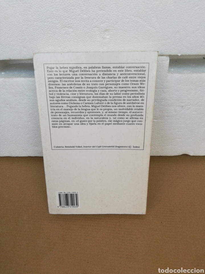Libros de segunda mano: Pegar la hebra. Miguel Delibes - Foto 2