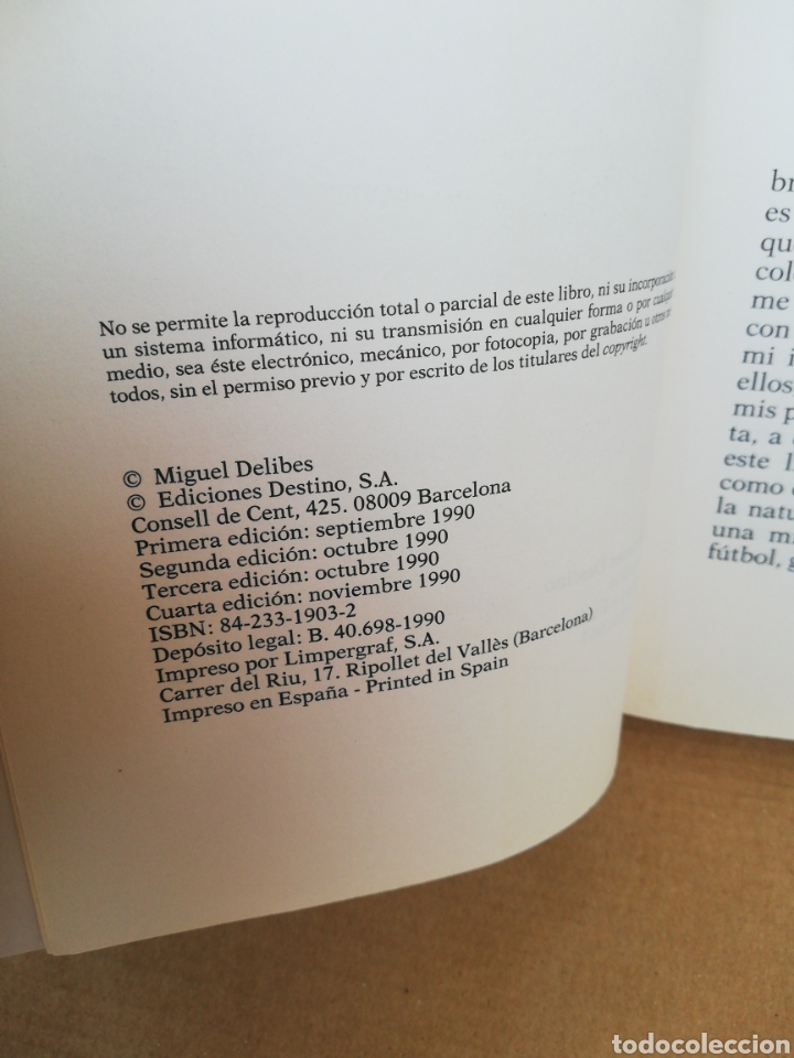 Libros de segunda mano: Pegar la hebra. Miguel Delibes - Foto 4