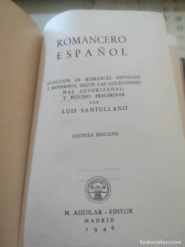 Libros de segunda mano: Romancero espa&ntilde;ol - M. Aguilar editor - 1946 - Foto 1