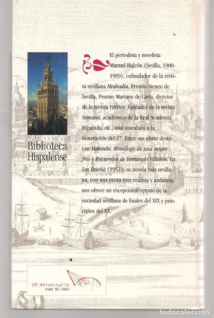 Libros de segunda mano: BIBLIOTECA HISPALENSE. N&ordm; 30. LOS DUE&Ntilde;AS. MANUEL HALC&Oacute;N. (*) - Foto 2