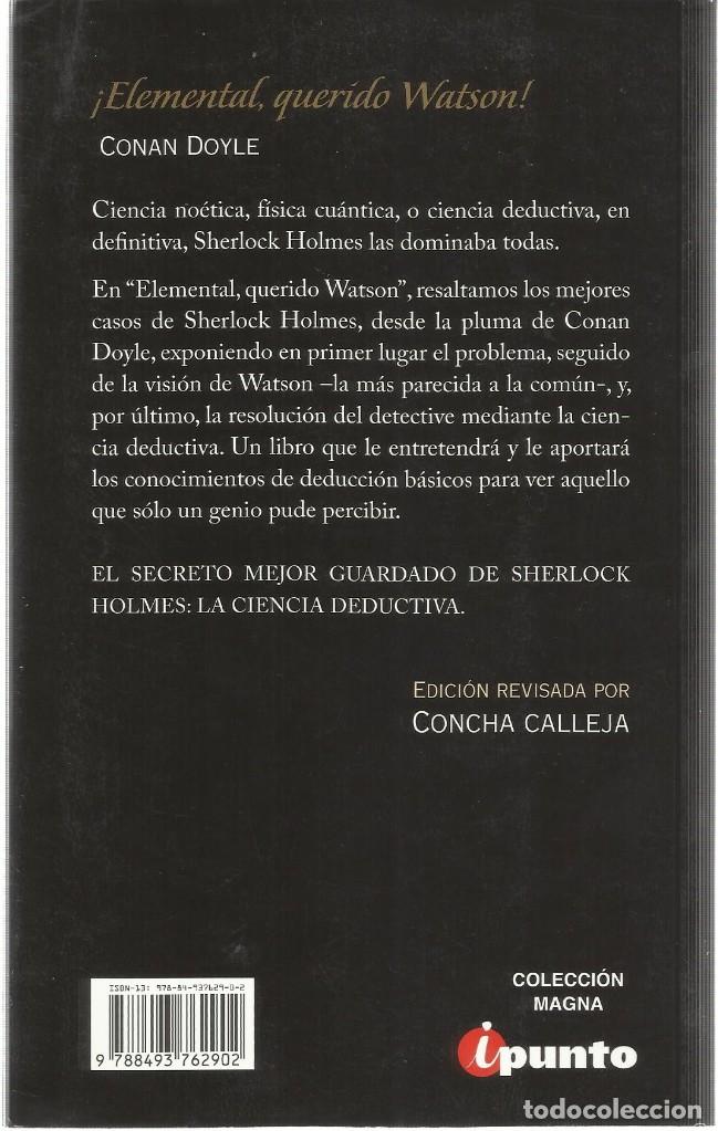 Libros de segunda mano: Elemental, querido Watson. (Arthur Conan Doyle). Ipunto 2010 - Foto 2