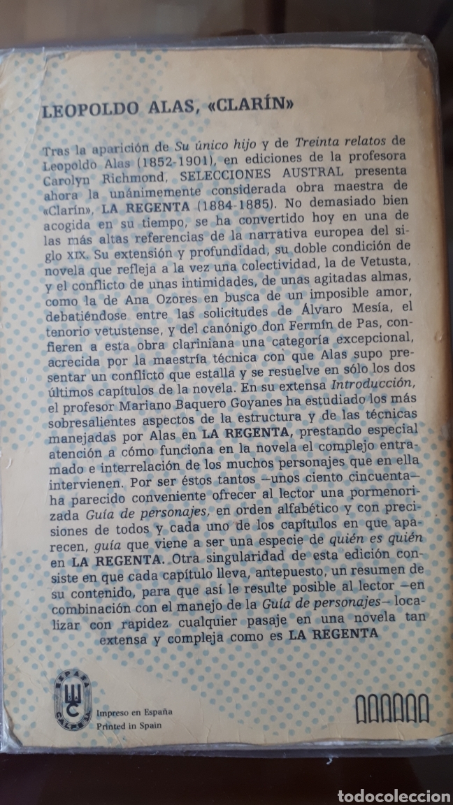 Libros de segunda mano: LA REGENTA - LEOPOLDO ALAS CLAR&Iacute;N - Foto 2