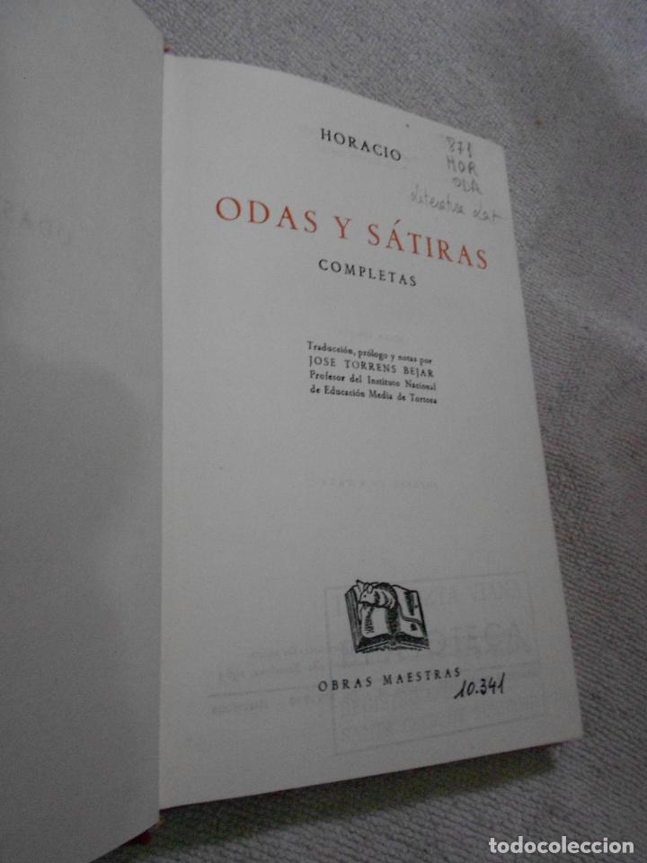 Libros de segunda mano: HODAS Y SATIRAS COMPLETAS - HORACIO - Foto 2