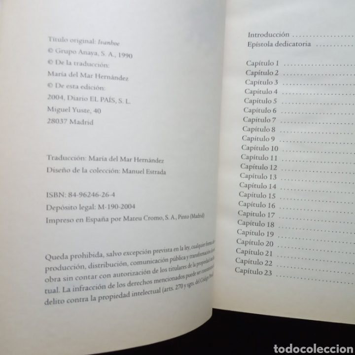 Libros de segunda mano: IVANHOE. WALTER SCOTT. COLECCI&Oacute;N EL PAIS AVENTURAS. - Foto 2