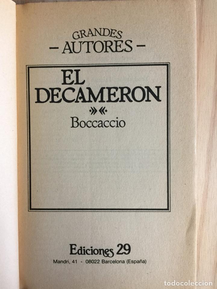 Libros de segunda mano: El decamer&oacute;n - Giovanni Boccaccio - Foto 4