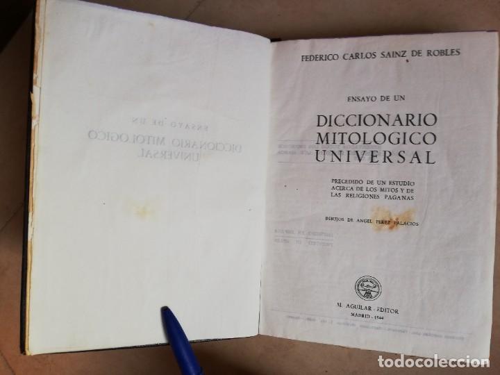 Libros de segunda mano: AGUILAR. DICCIONARIO MITOL&Oacute;GICO UNIVERSAL. - Foto 8