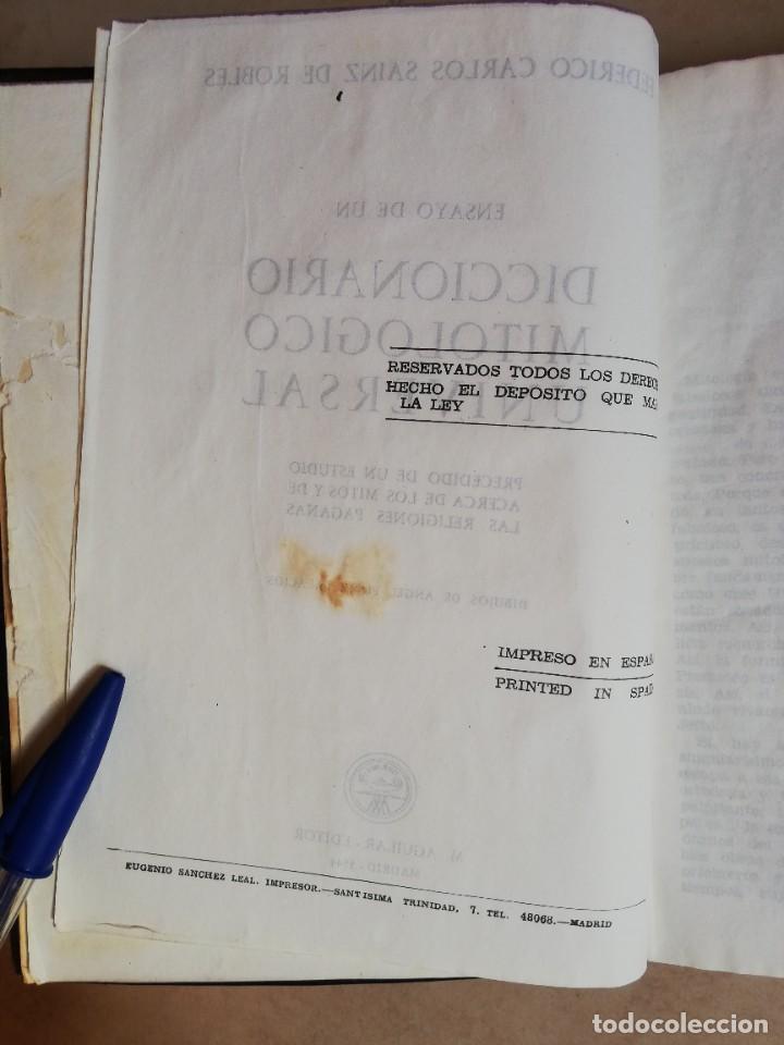 Libros de segunda mano: AGUILAR. DICCIONARIO MITOL&Oacute;GICO UNIVERSAL. - Foto 9