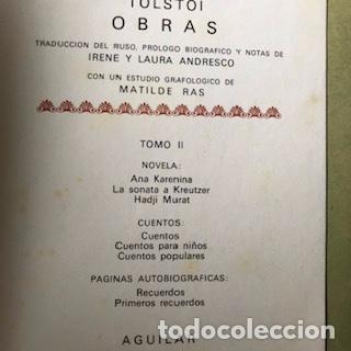Libros de segunda mano: OBRAS, LEON TOLSTOI - Foto 4
